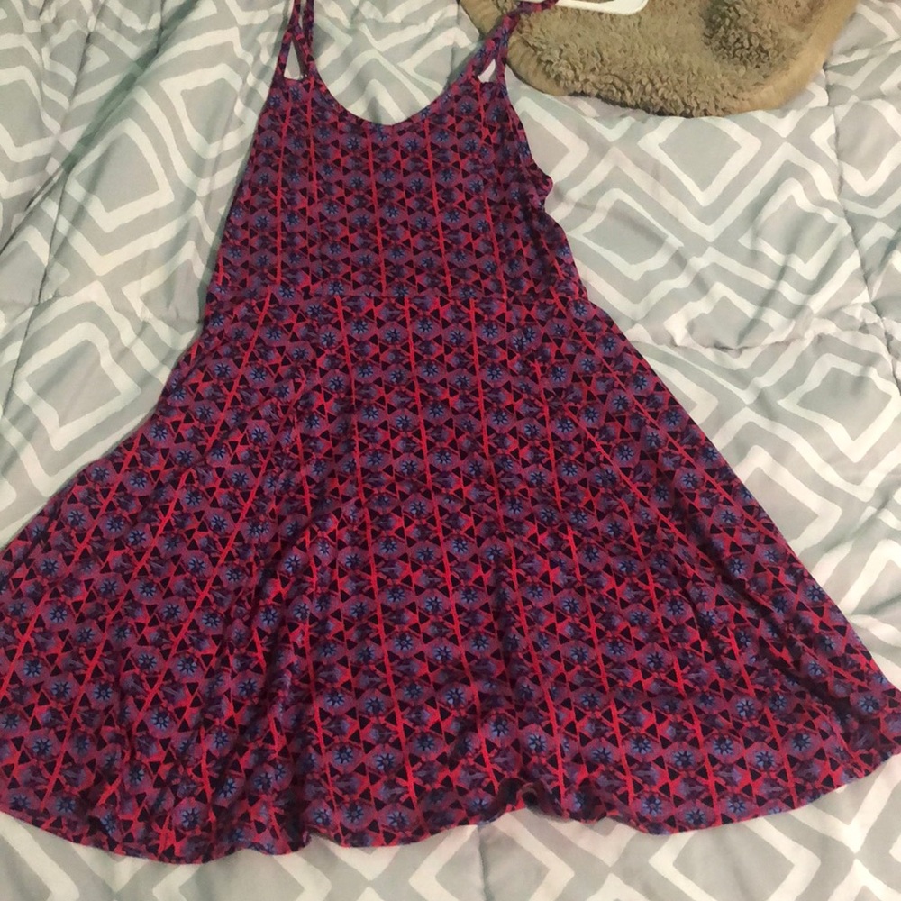 MUDD pink and purple flowy dress
